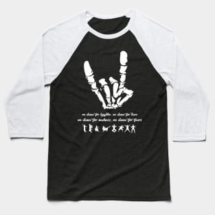 Music & Dance QUOTES Rock Finger Baseball T-Shirt